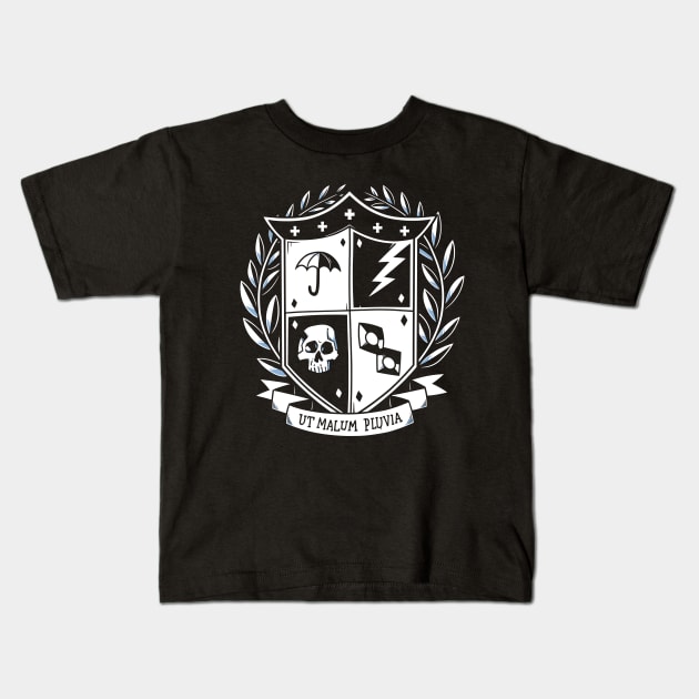 Umbrella Academy Traditional Crst Kids T-Shirt by wloem